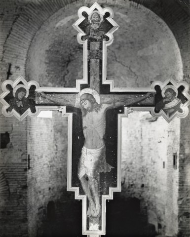 Frick Art Reference Library — Pietro da Rimini - sec. XIV - Cristo crocifisso — insieme, prima del restauro
